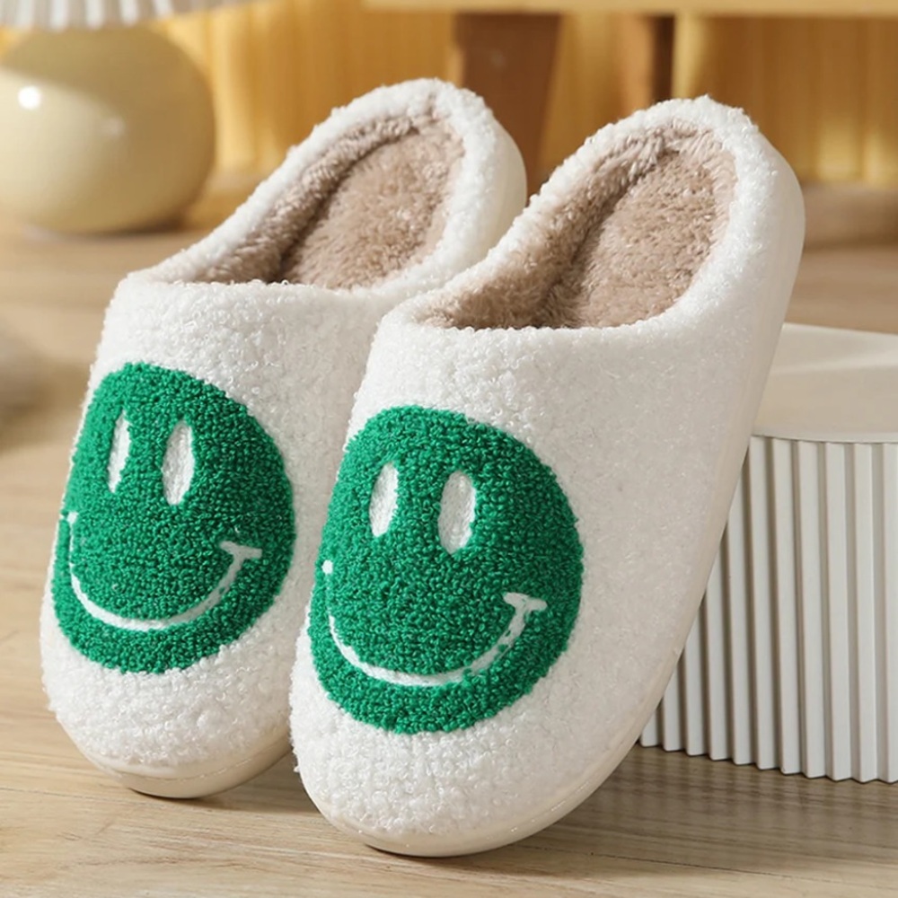 Smiley face slippers